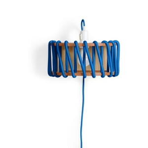 Aplică cu structură din lemn EMKO Macaron, lungime 30 cm, albastru