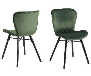 Set 2 scaune Batilda Velvet Green - actona, Verde