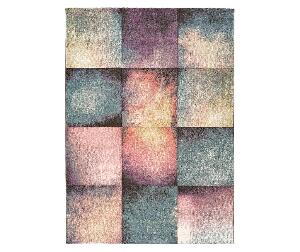 Covor Pinky Squares 140x200 cm - Universal XXI, Gri & Argintiu,Roz
