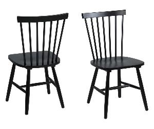 Set 2 scaune Riano Black - actona, Negru