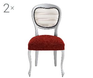 Set 2 huse elastice pentru scaun Dorian Dark Orange Backless - Eysa, Portocaliu