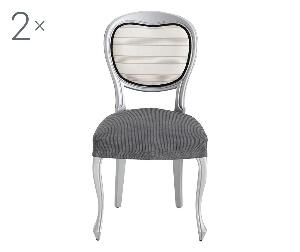 Set 2 huse elastice pentru scaun Ulises Grey - Eysa, Gri & Argintiu