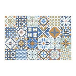 Set 24 autocolante Ambiance Azulejos Ornaments Mosaic, 10 x 10 cm