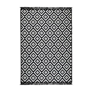 Covor reversibil Cihan Bilisim Tekstil Helen, 120 x 180 cm, alb-negru