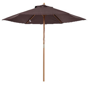 Outsunny  Umbrelă din Lemn Umbrelă Soare pentru Extern pentru Grădină Φ250 cm