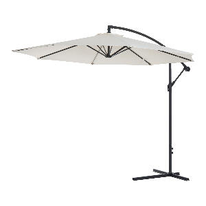 Outsunny Umbrelă Soare Suspendată pentru Grădină pentru Plajă Metal 3M, Bej