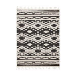 Covor Asiatic Carpets Taza, 120 x 170 cm, alb-negru