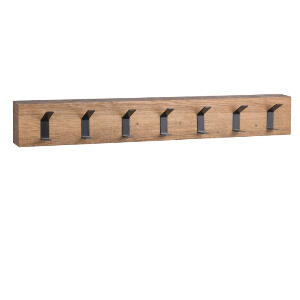 Cuier Adrianne, lemn/metal, maro, 10 x 7 x cm