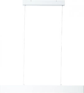 Lustra tip pendul Aura, metal/plastic, alba, 90 x 165 x 6 cm, 25w