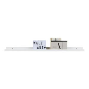 Raft de perete WOOOD Studio, 120 cm, alb