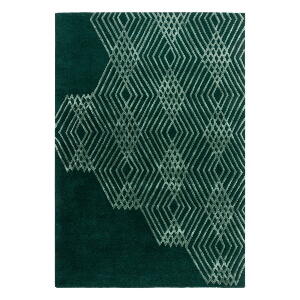 Covor din lână Flair Rugs Diamonds, 120 x 170 cm, verde