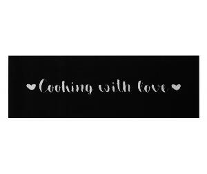 Covor Cooking with Love 50x150 cm - Hanse Home, Negru