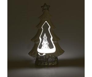 Decoratiune cu LED Xmas Tree - inart, Alb,Gri & Argintiu