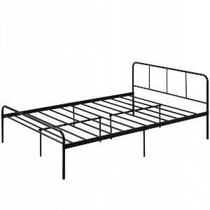 Cadru de pat Camarata, metal, negru, 145 x 205 cm