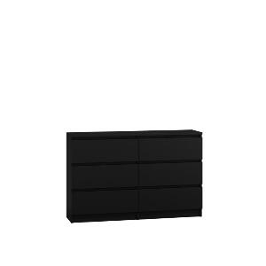 Comoda Shutt, negru, 77 x 120 x 30 cm