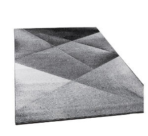 Covor Siena, polipropilena, gri/negru, 70 x 140 cm