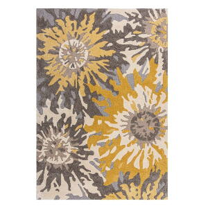 Covor Flair Rugs Soft Floral, 160x230 cm, gri-galben