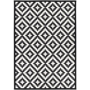 Covor reversibil Narma Viki Black, 200 x 300 cm, alb - negru