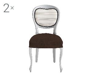 Set 2 huse elastice pentru scaun Ulises Brown - Eysa, Maro